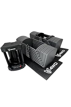可変式ダンベル 38kg×2個セット　5秒で重量調節　4WD正規品 Amazon | 可変式ダンベル 4WD 20kg / 40kg アジャスタブル